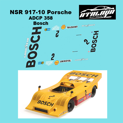 Atalaya Decals ADCP358 NSR Porsche 917/10, Bosch, No.2 Atalaya Decals ADCP358 NSR Porsche 917/10, Bosch, No.2
